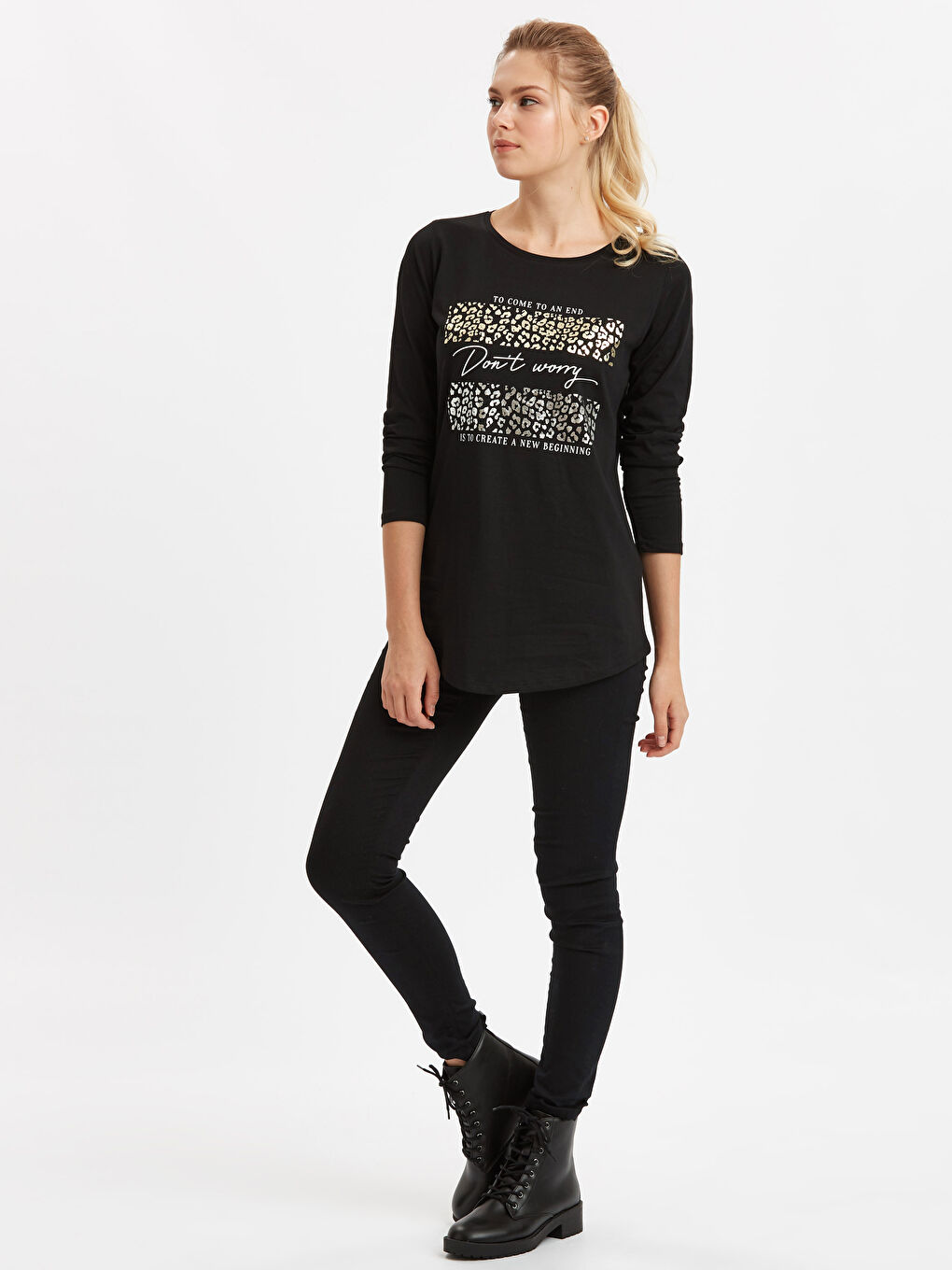 Standard Fit Printed Women's T-Shirt-2