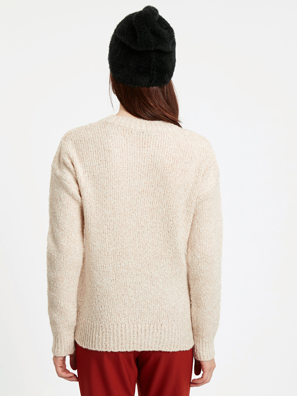 Woman Beige Sweater-1