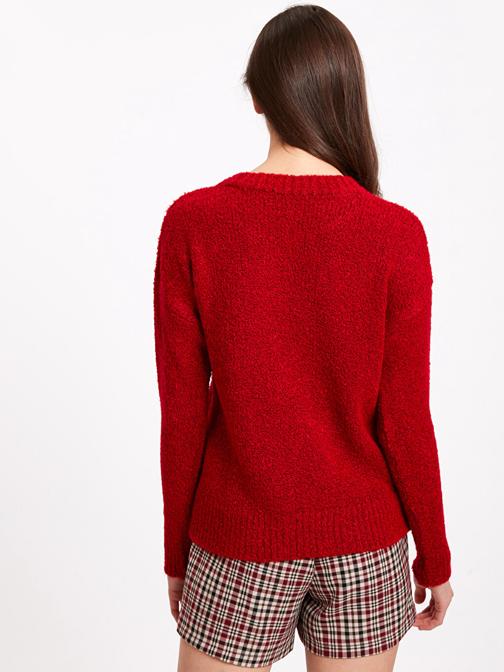 Woman Red Sweater-1