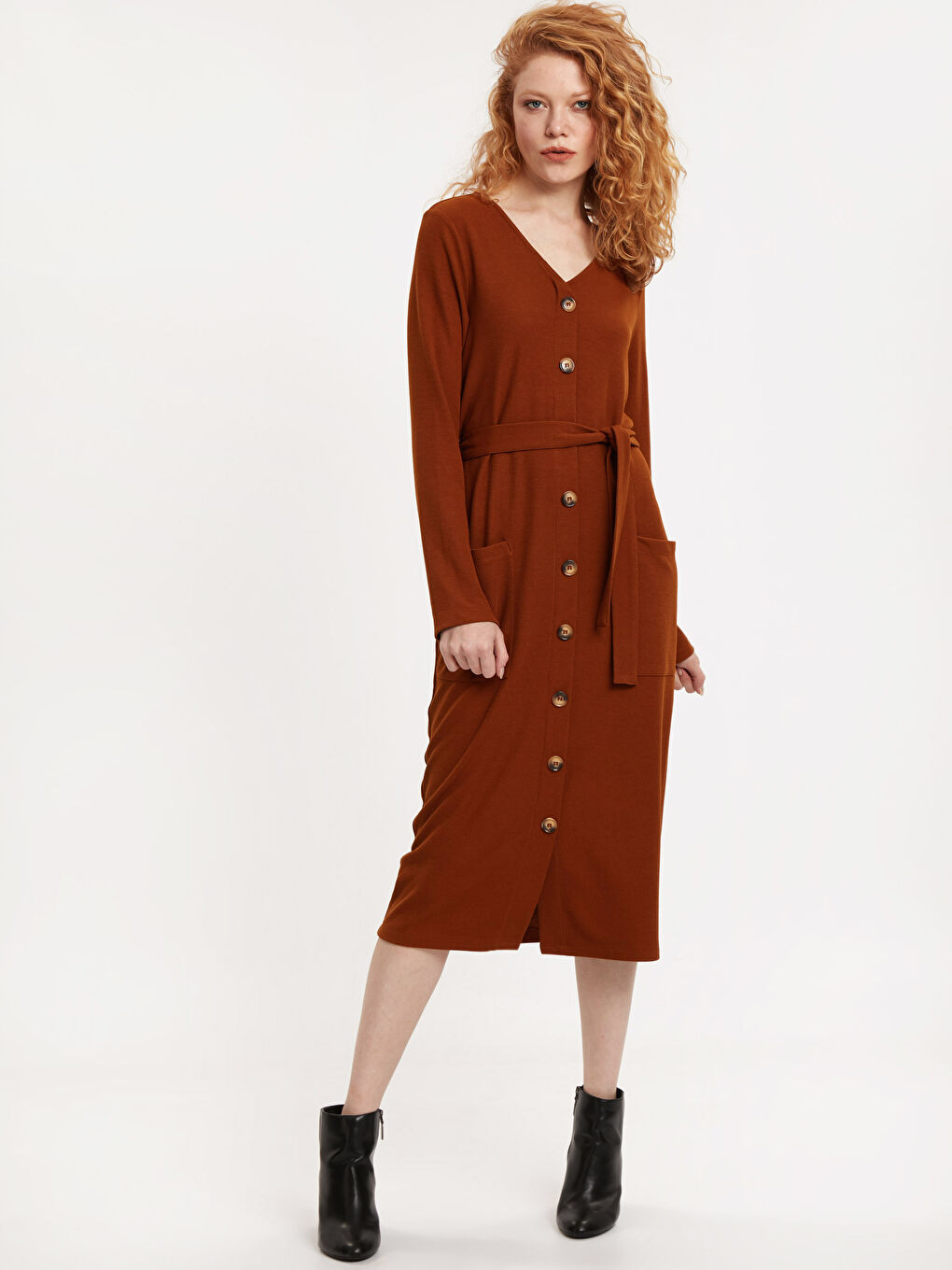 Kahverengi Brown Tınt Elbise