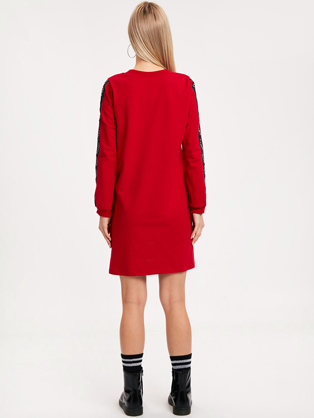 Woman Red Dress-1