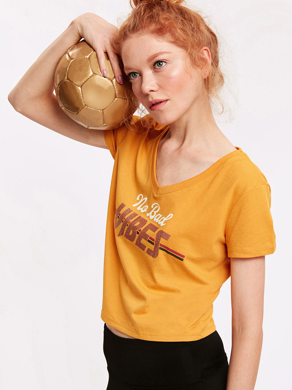 Woman YELLOW Sports T-Shirt