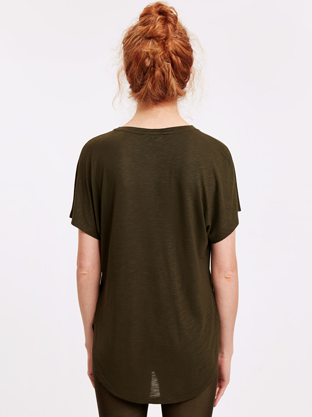 Tricou sport KAKI Femeie-1