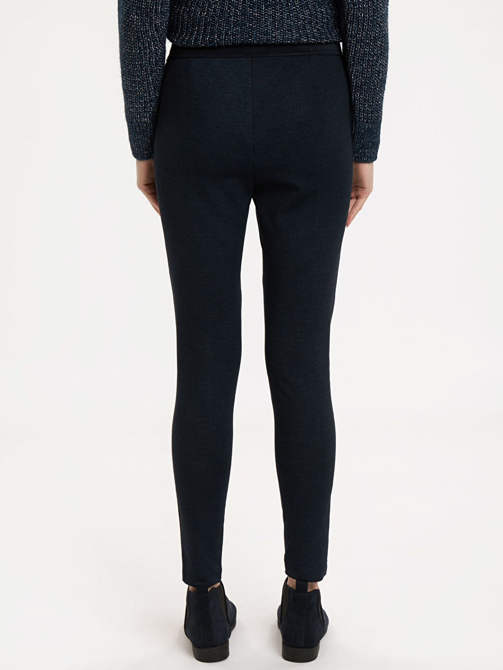 İndigo Baskılı Pantolon-2