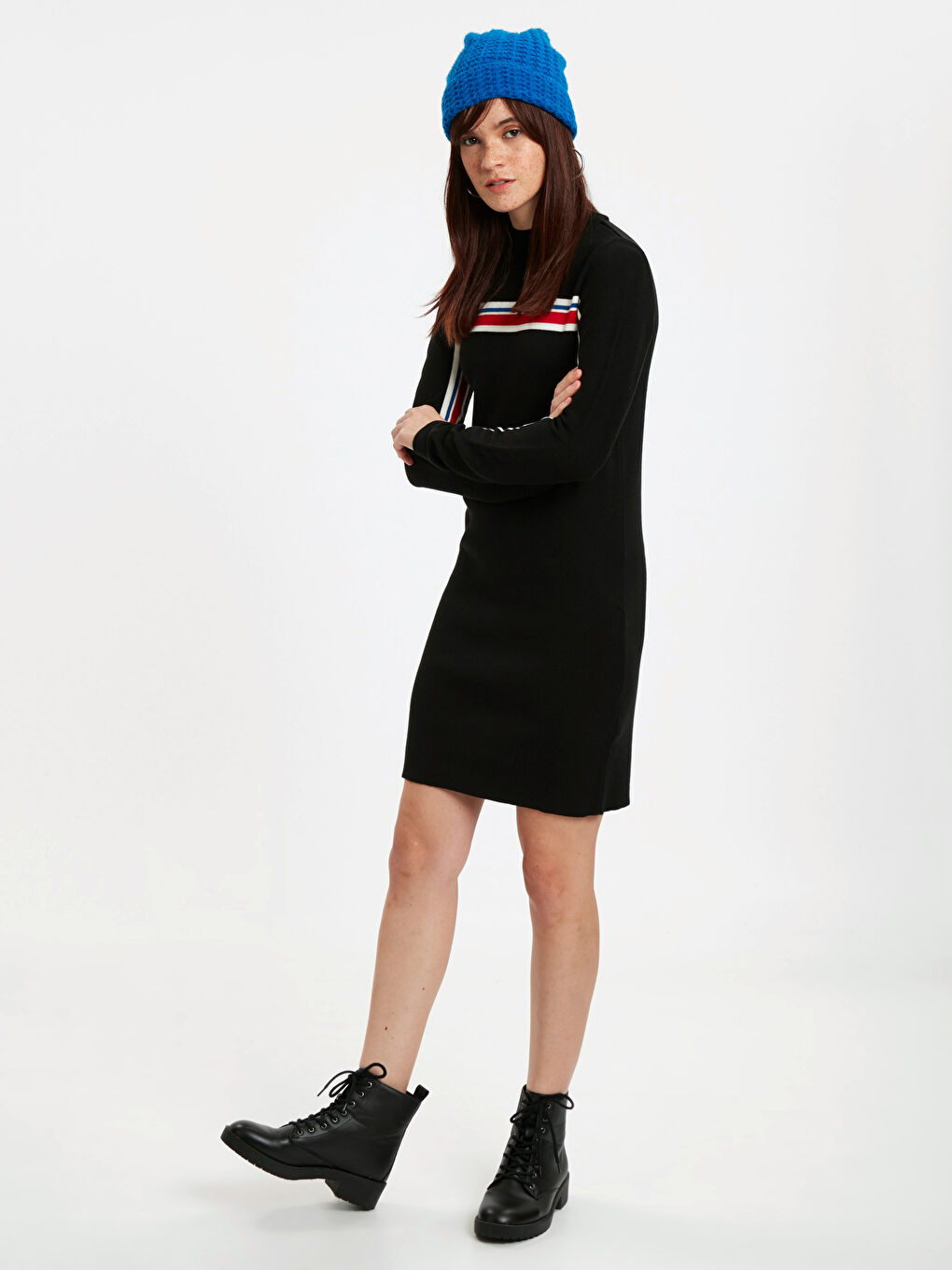 LCW Vision Dünnes Pulloverkleid -8WN243Z8-CVL
