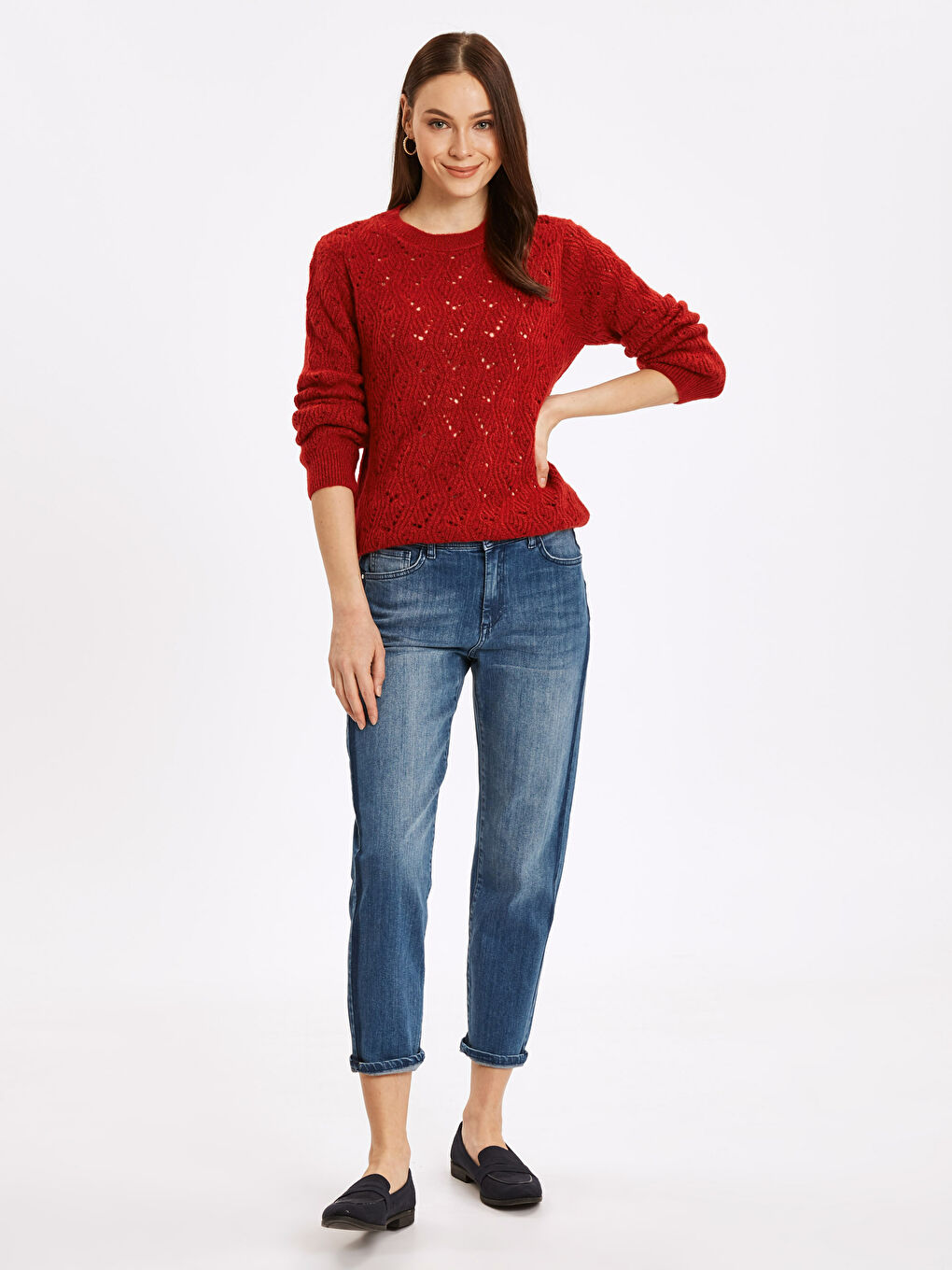 Self-Patterned Tricot Jumper-2
