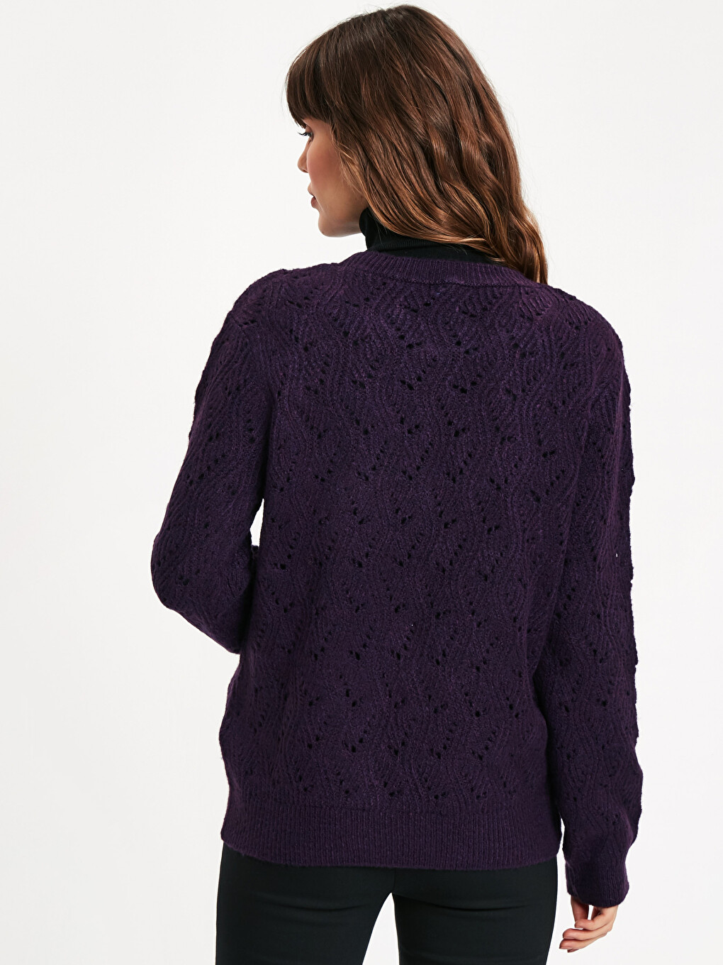 Self-Patterned Tricot Jumper-1