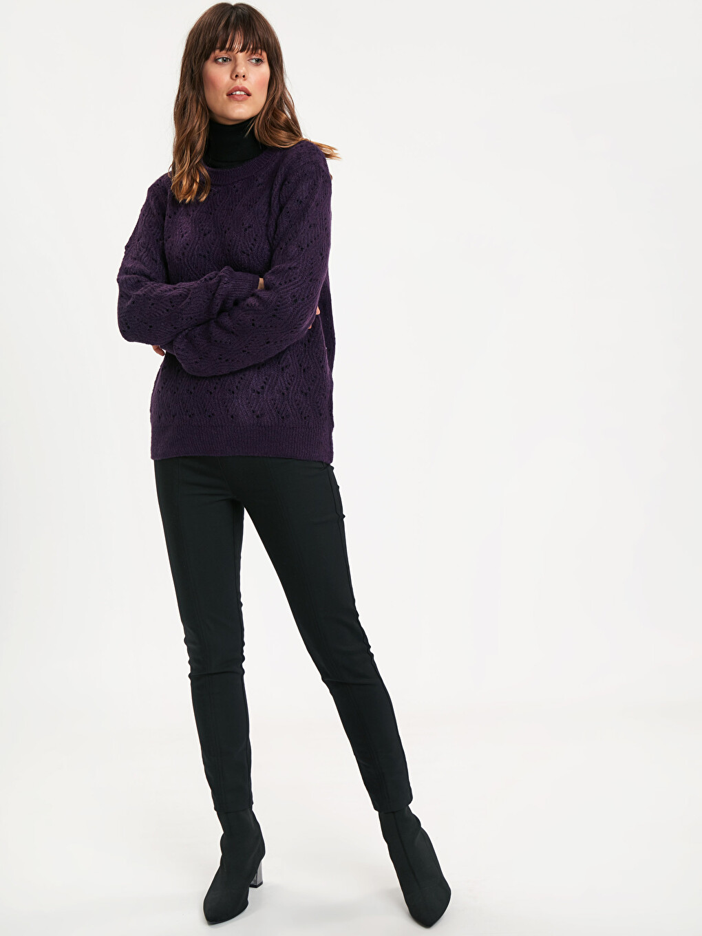 Self-Patterned Tricot Jumper-2