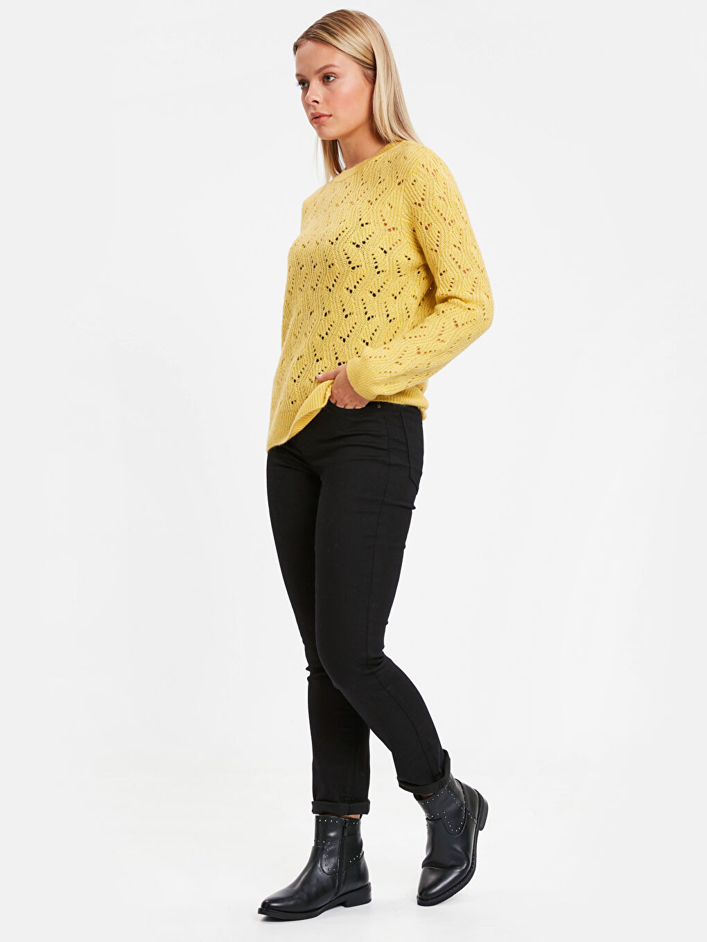 Self-Patterned Tricot Jumper-2