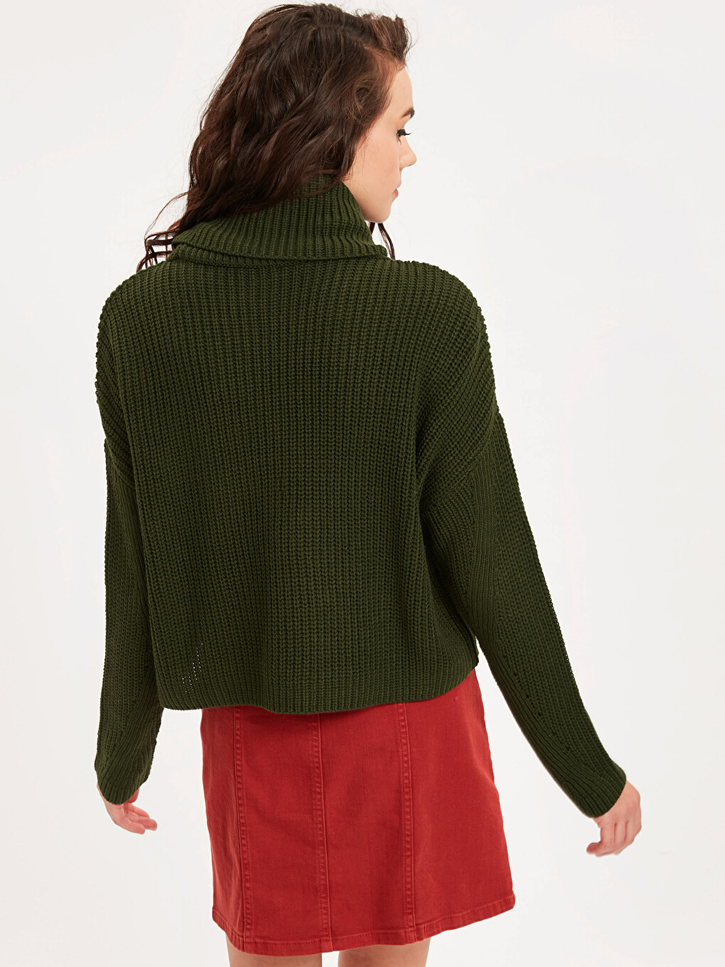 Woman Green Sweater-1
