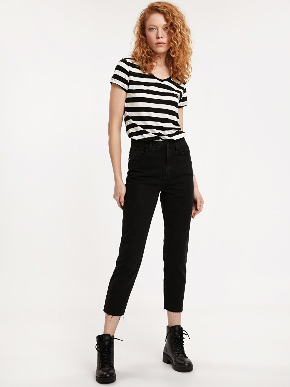 Siyah Rodeo Jean Pantolon