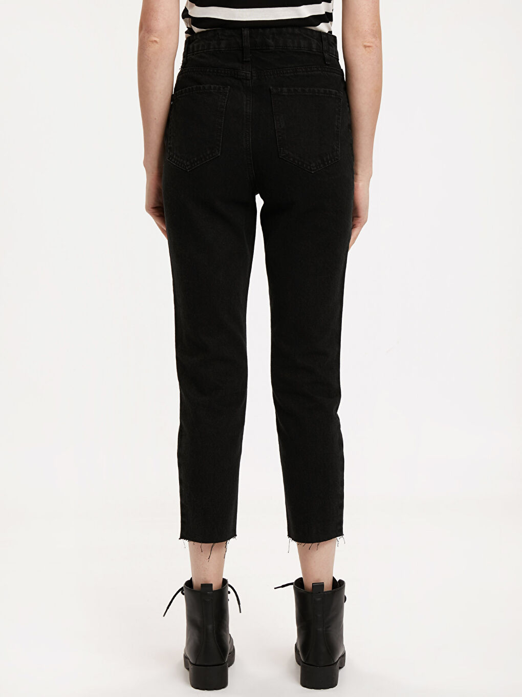 Siyah Rodeo Jean Pantolon-2