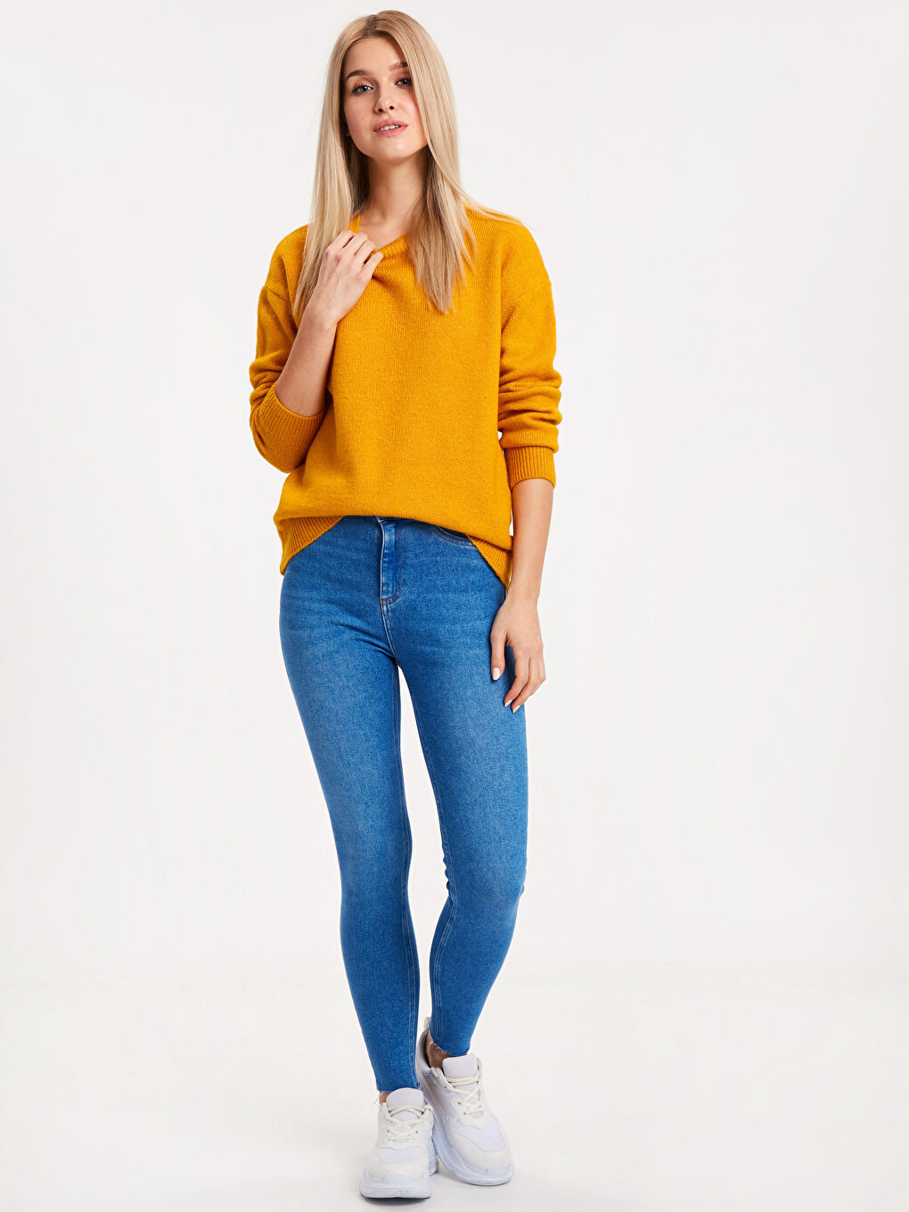 Woman YELLOW Sweater-2