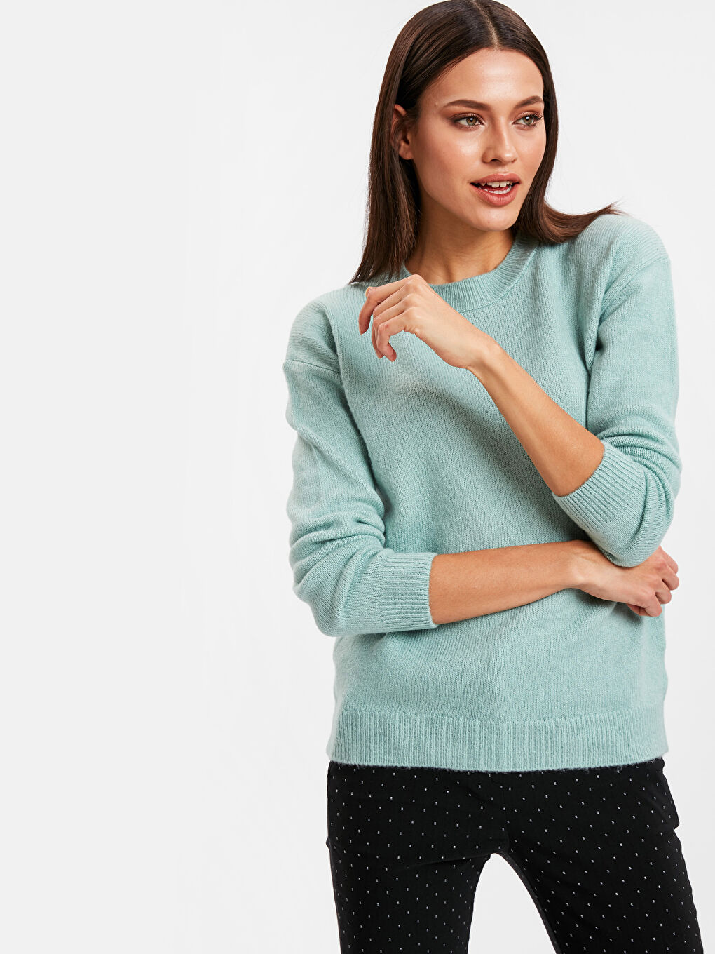 LCWAIKIKI Basic Frau BLAU Pullover -8WN790Z8-FGT
