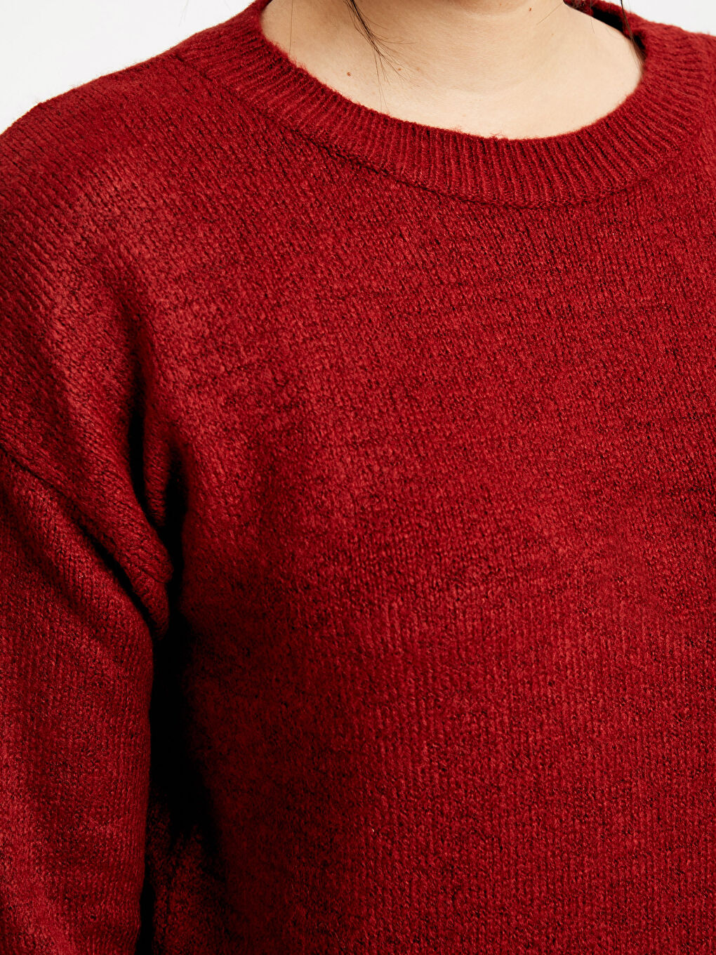 Жена Кафяво Пуловер -3