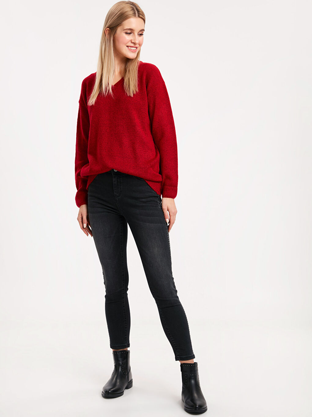 Pulover ROSU Femeie-2