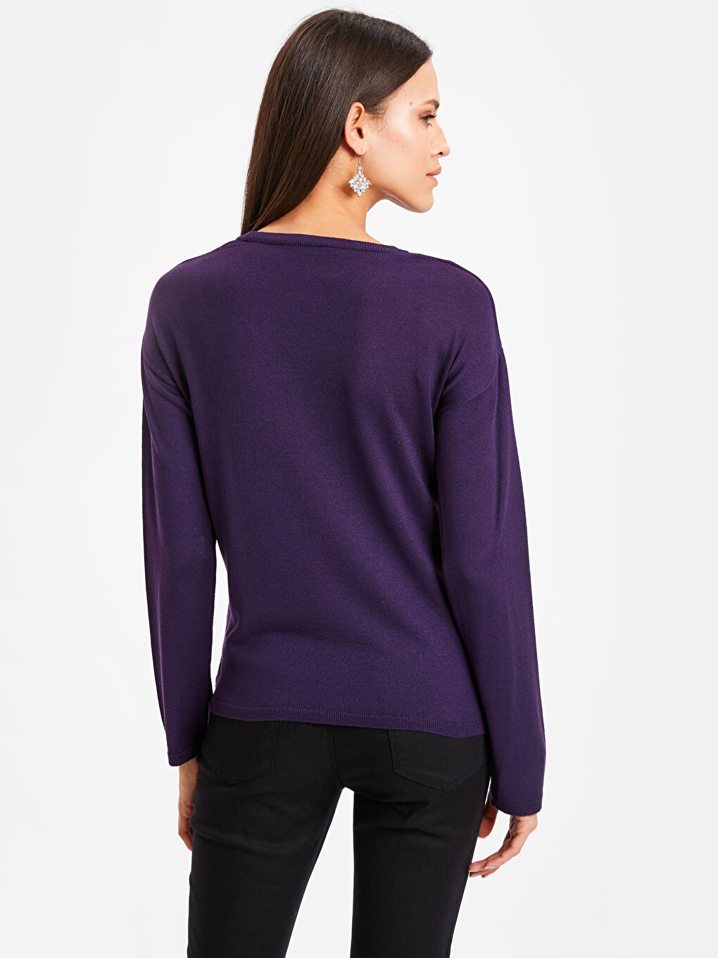 Woman PURPLE Sweater-1