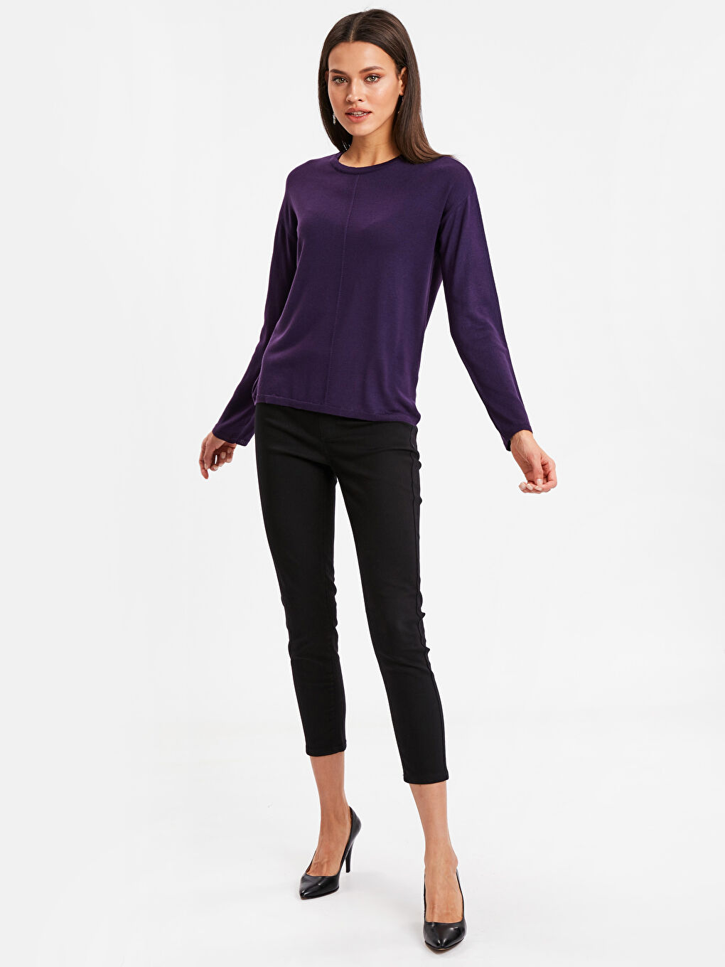 Woman PURPLE Sweater-2