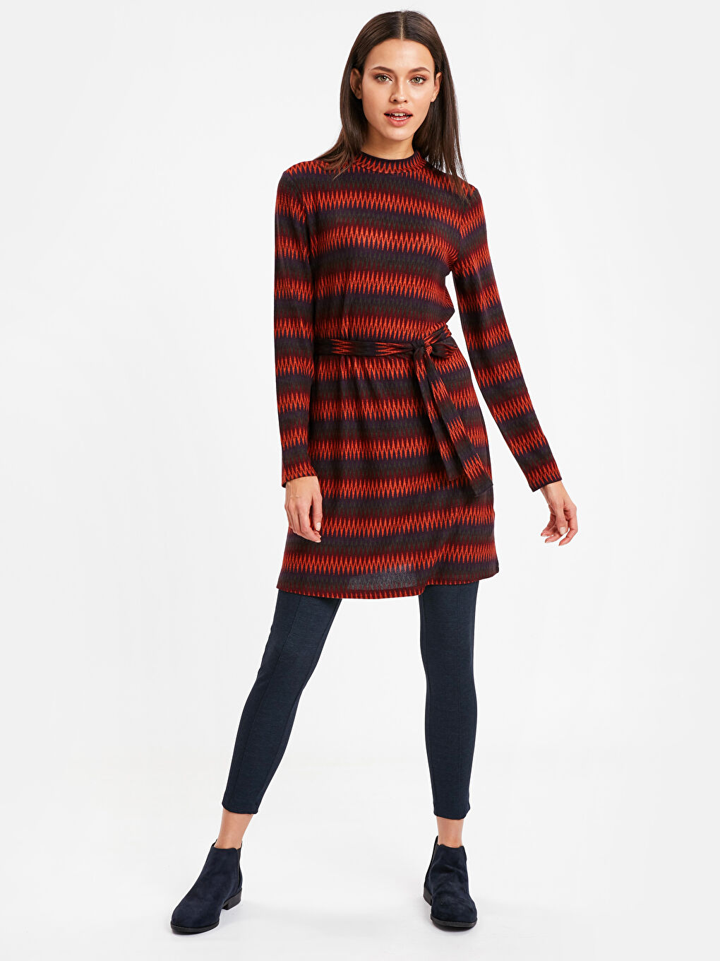 Karışık Jakarlı Tunik-2