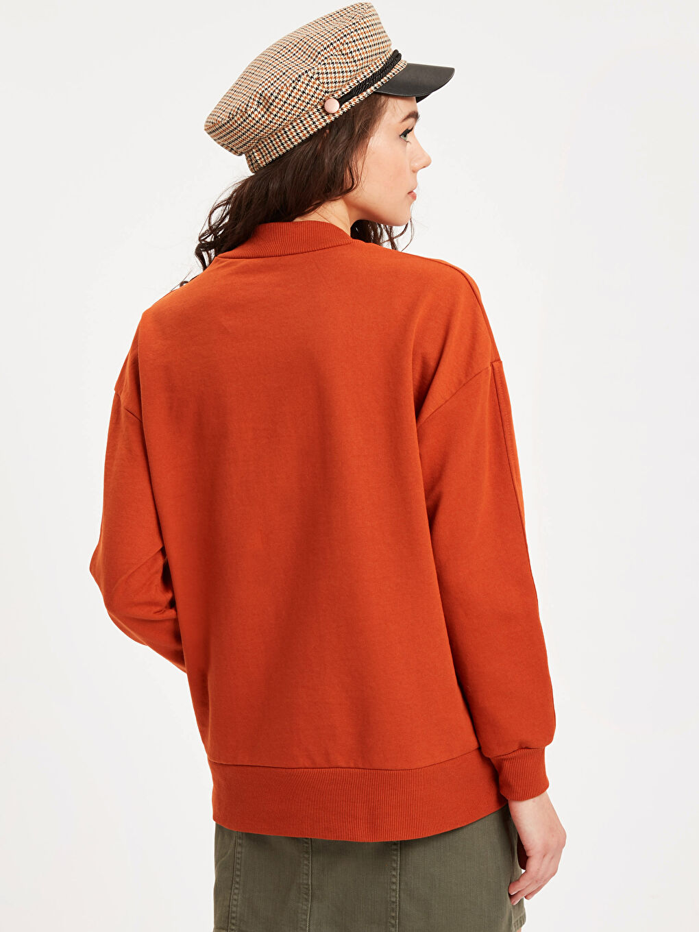 Sweat-shirt ORANGE Femme-1