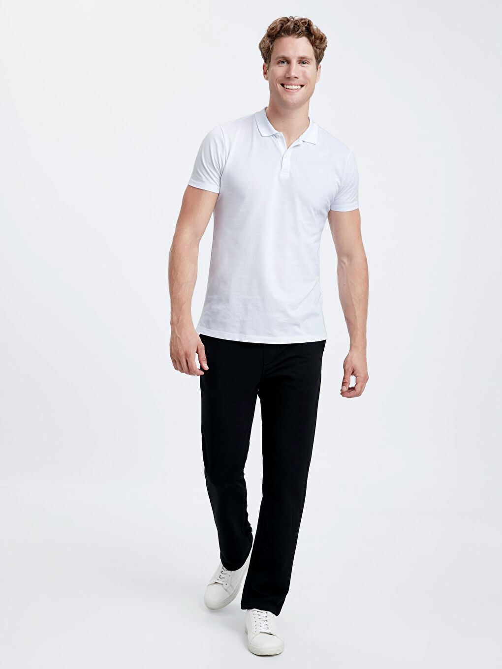 Siyah Standart Kalıp Erkek Eşofman Altı