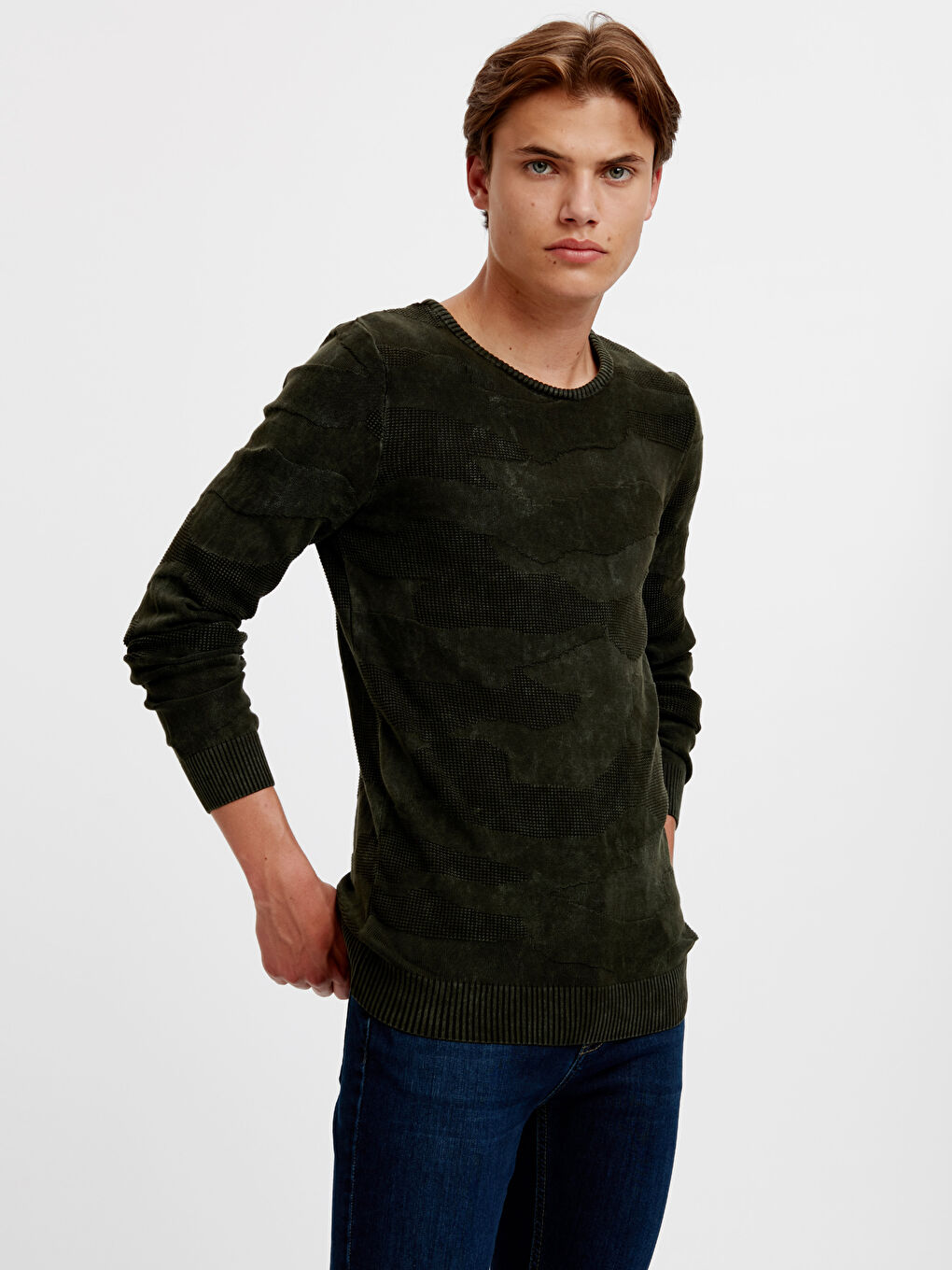 Чоловік ХАКІ Светр