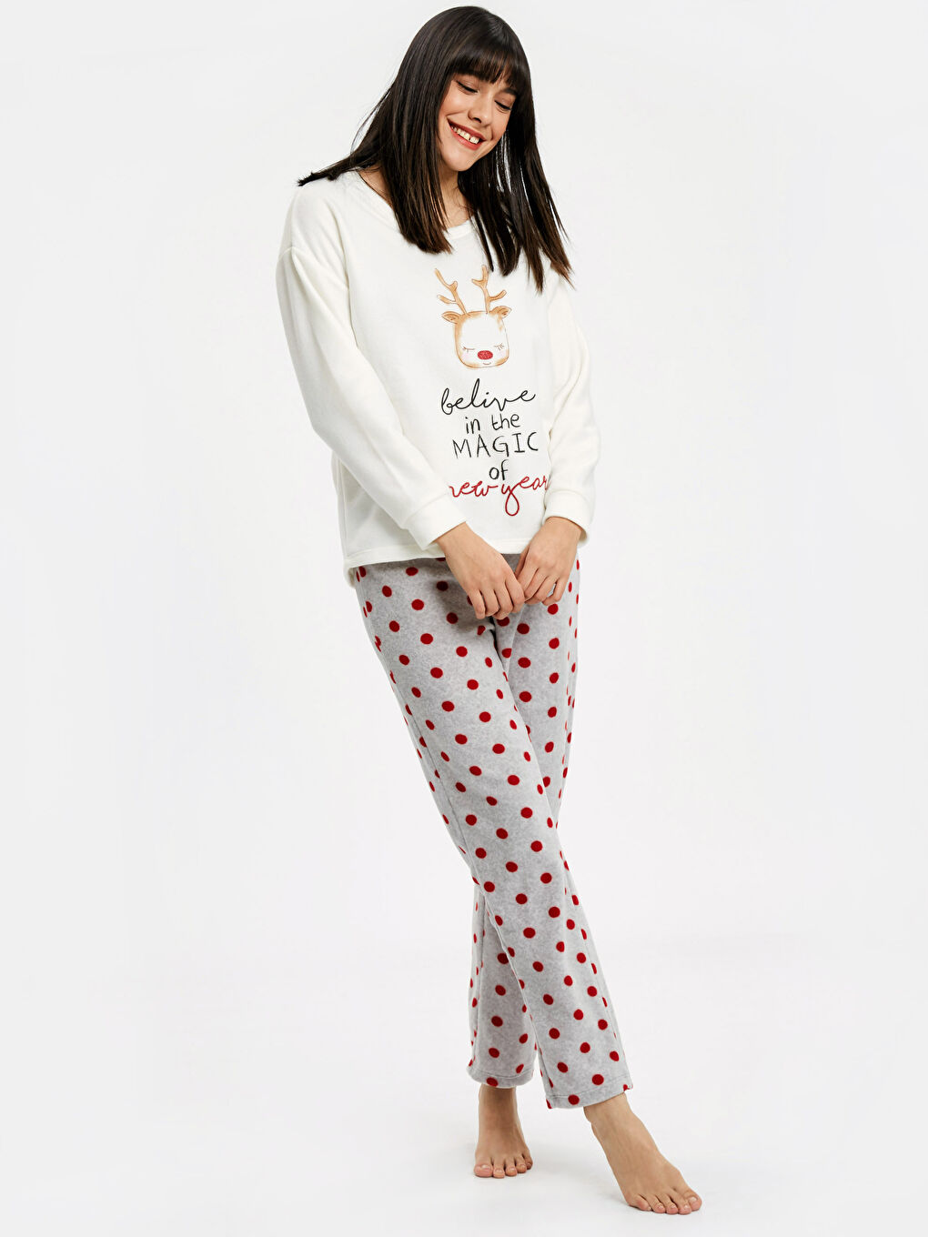 Жена Бяло Комплект пижами