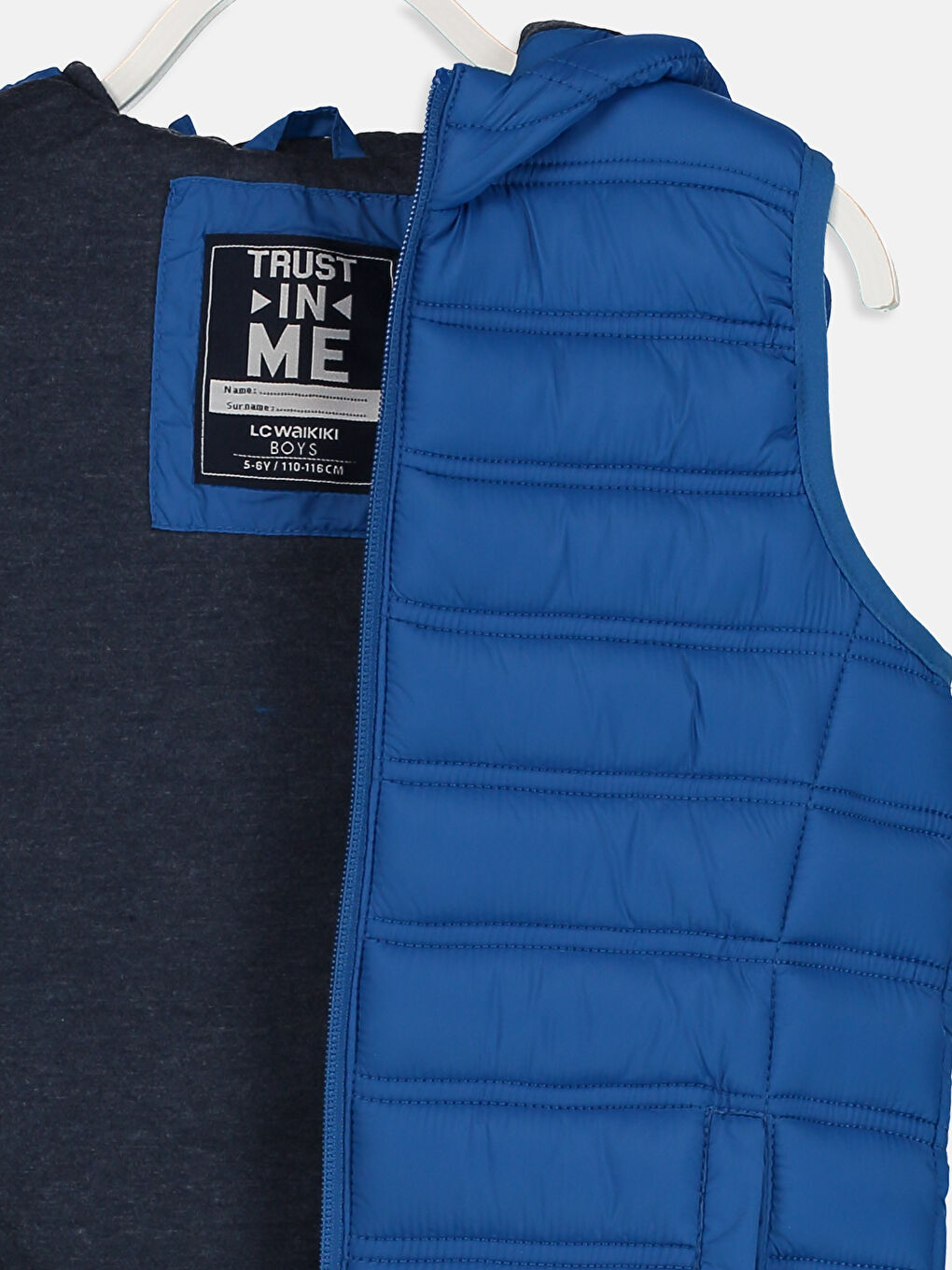 Дутый Жилет Для Мальчиков С Капюшоном-4
