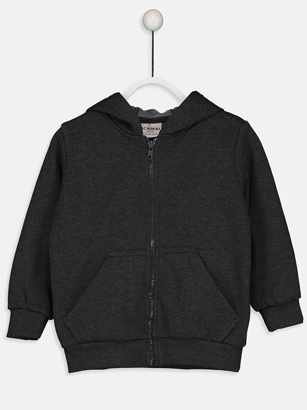 Boy ANTHRACITE Zip-Up Sweatshirt