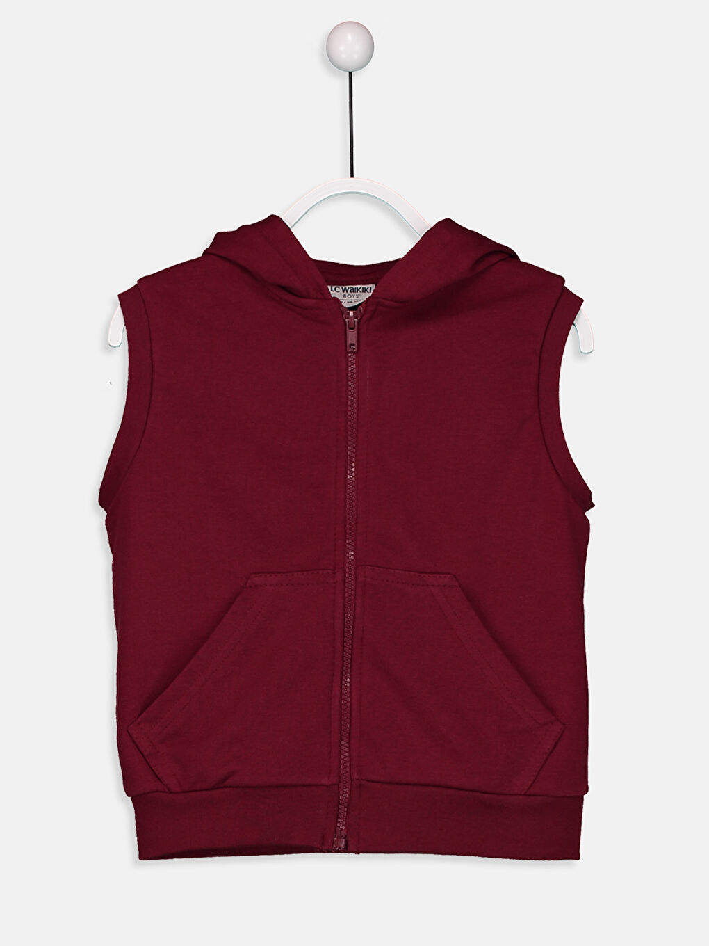 Gilet ROUGE BORDEAUX Garçon