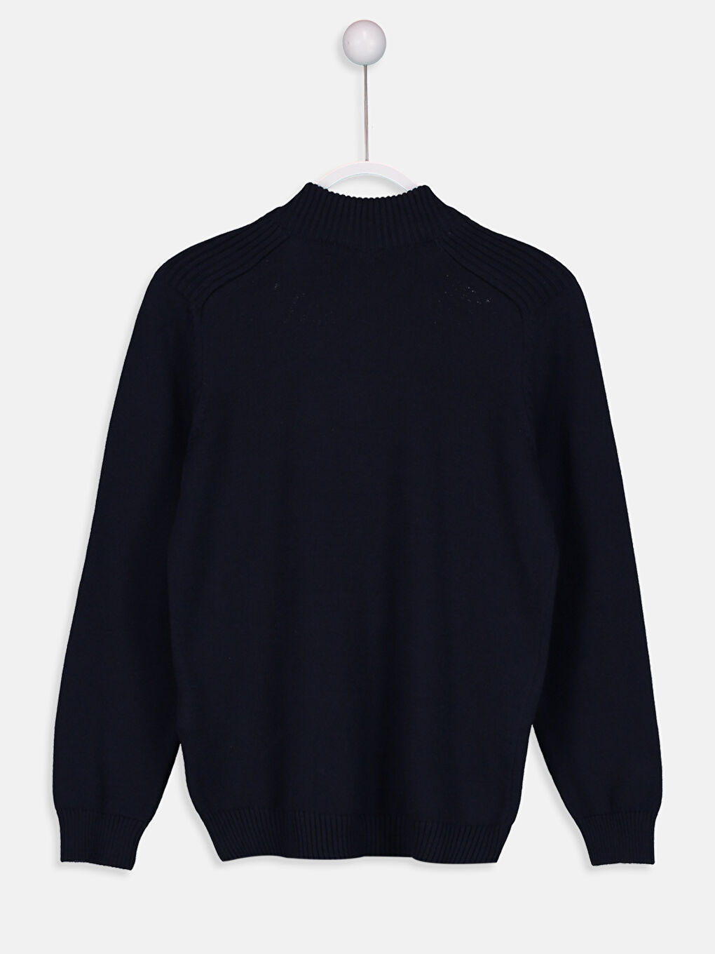 Lacivert Dik Yaka Erkek Çocuk Hırka-2