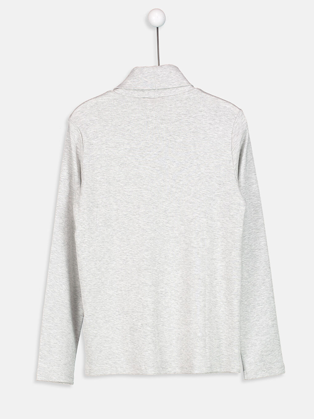 Açık Gri Melanj Tişört-1