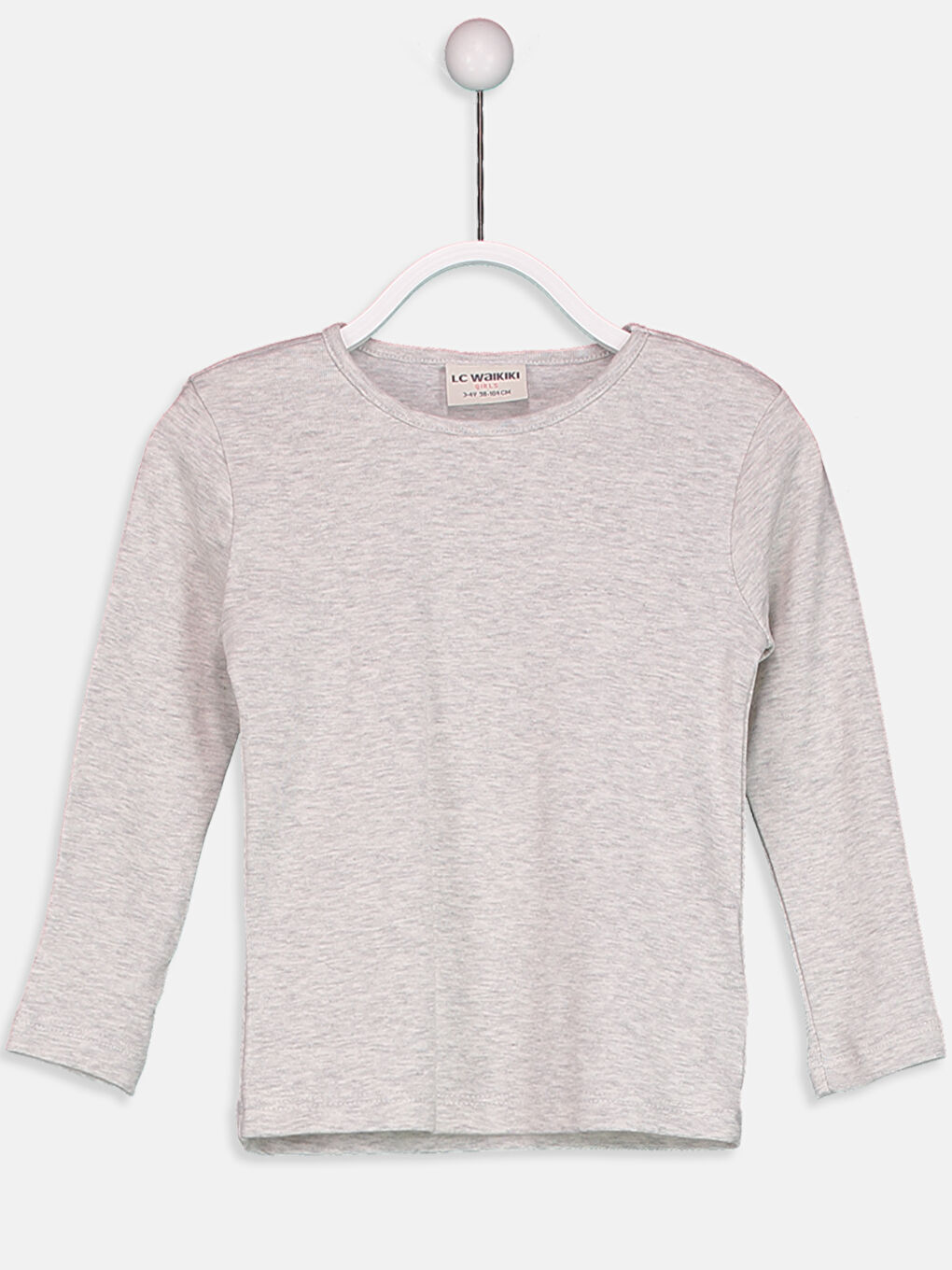 Açık Gri Melanj Tişört