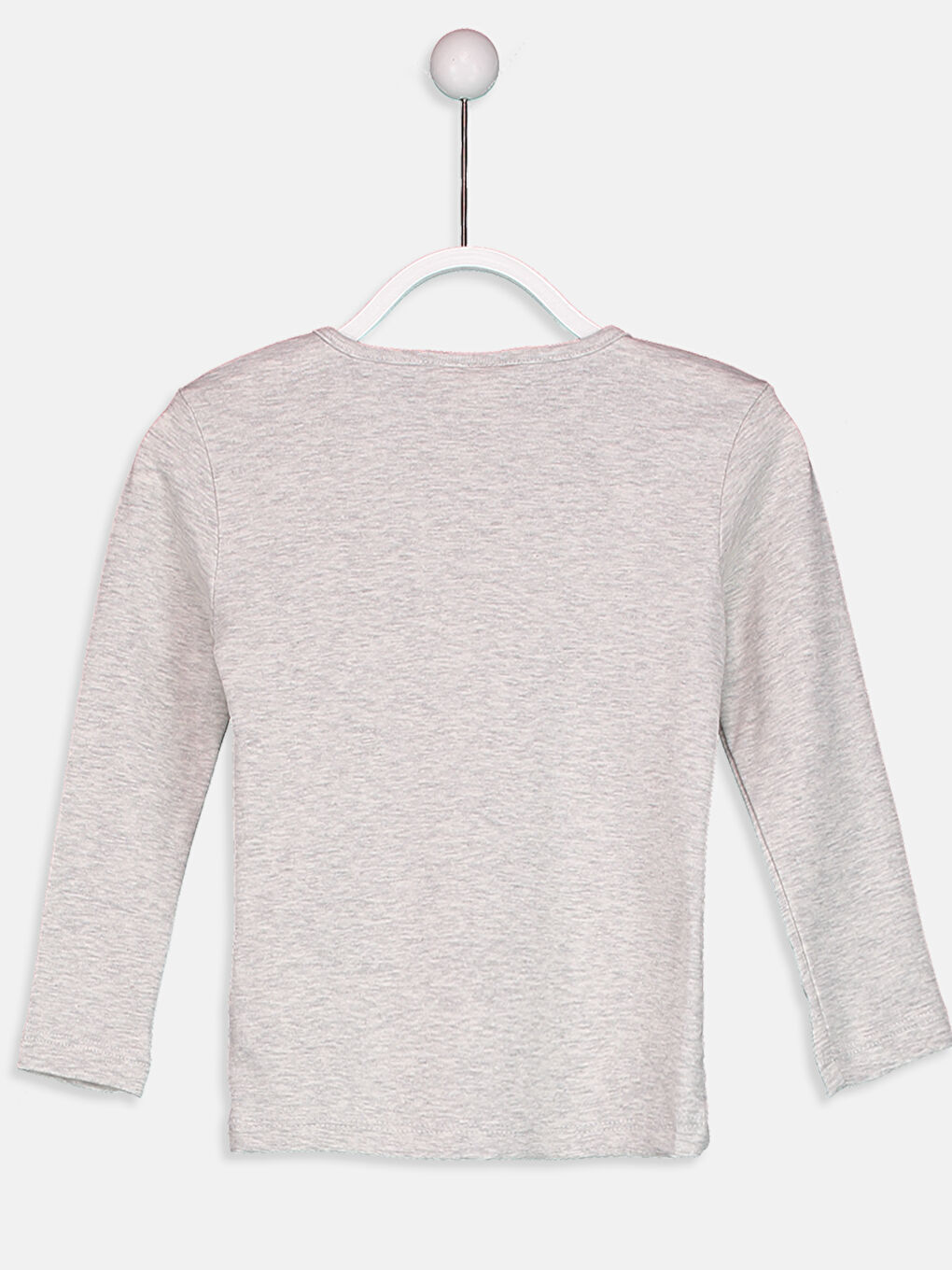 Açık Gri Melanj Tişört-1