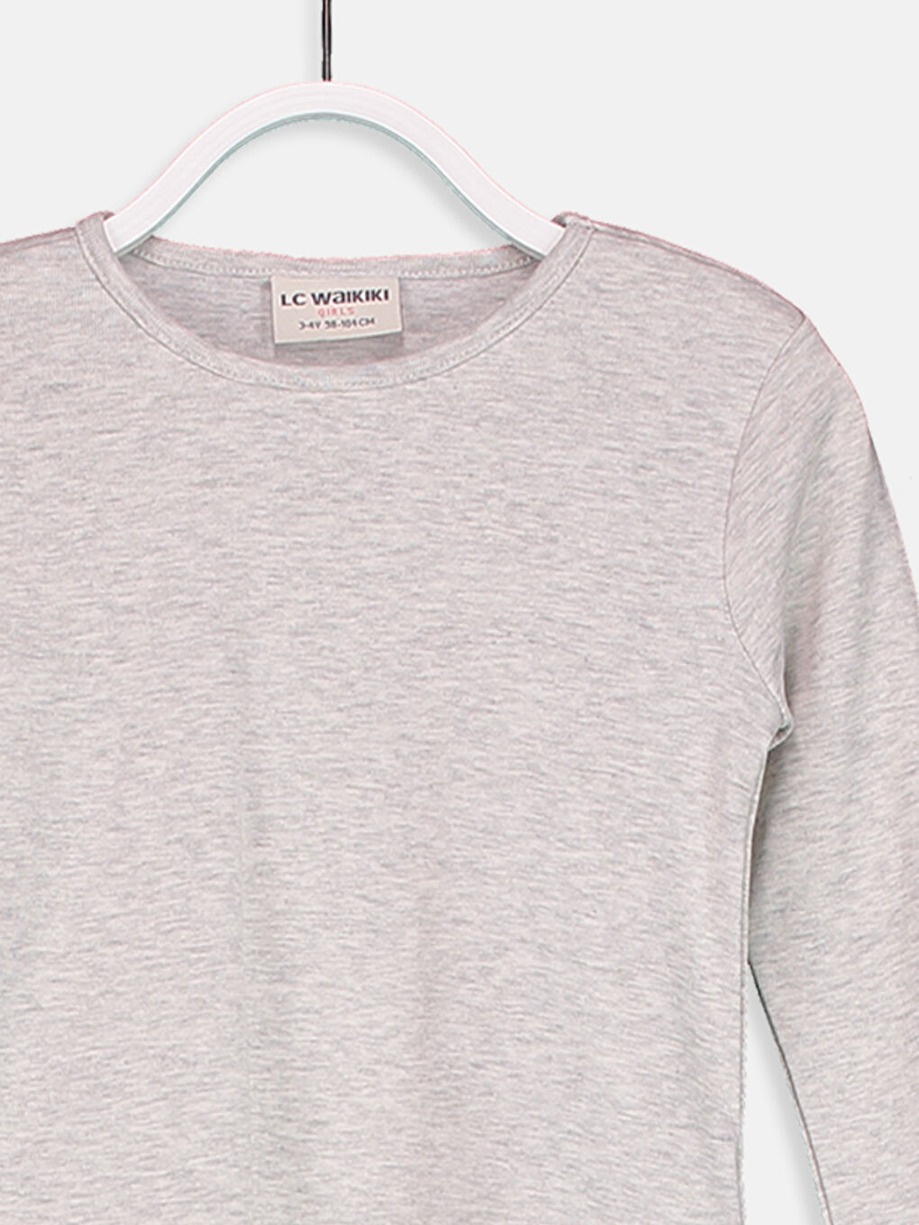 Açık Gri Melanj Tişört-2