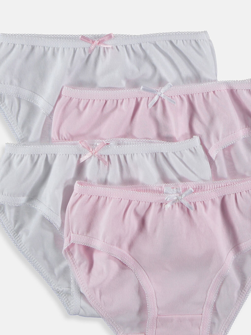 Girl WHITE Knickers-3