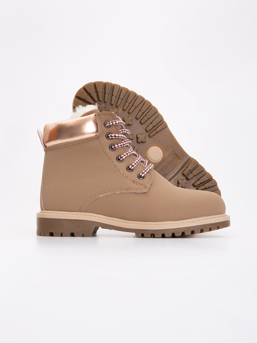 Девочки Бежевый Ботинки-2