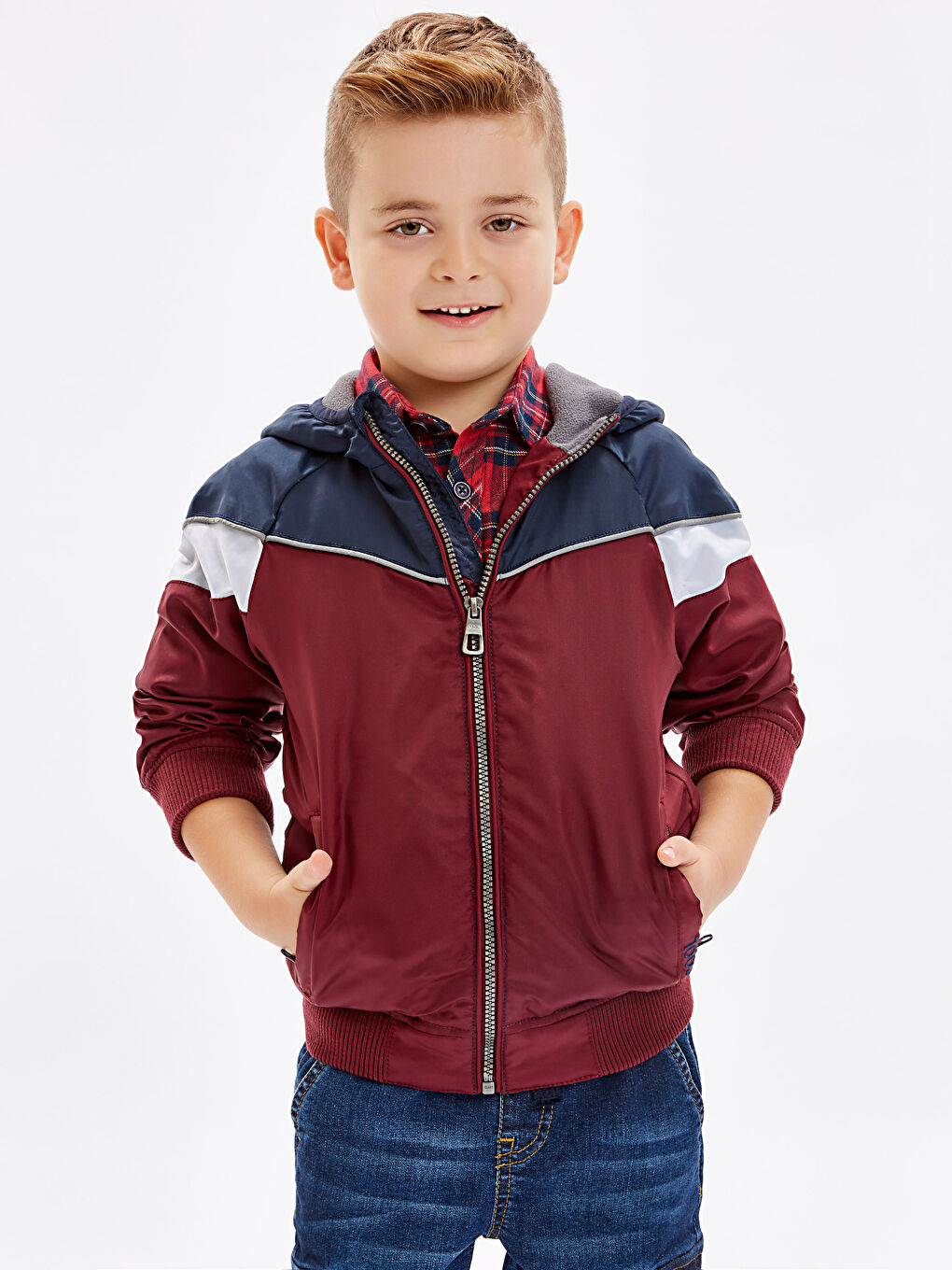 Manteau ROUGE BORDEAUX Garçon