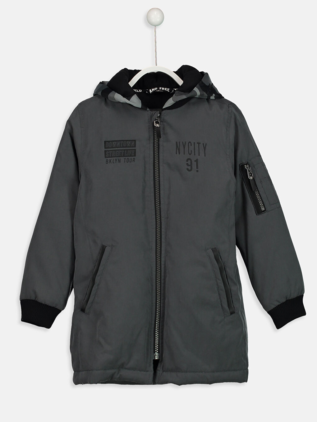 Manteau GRIS Garçon-1