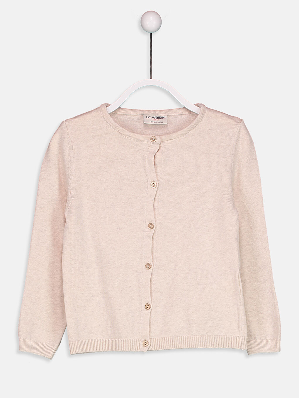 Siyah Bisiklet Yaka Kız Çocuk Hırka