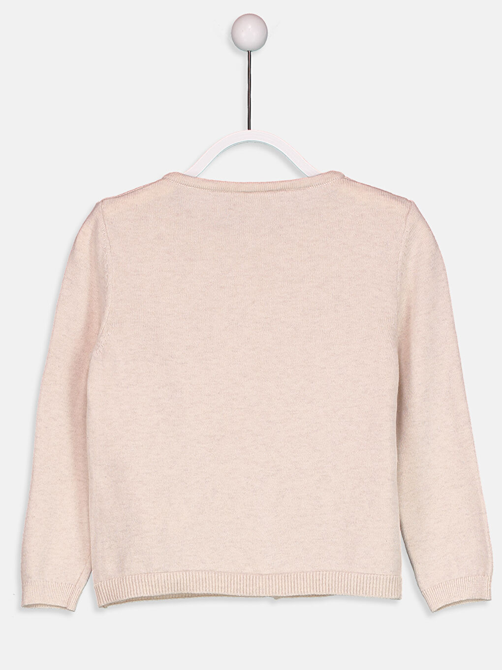 Siyah Bisiklet Yaka Kız Çocuk Hırka-1