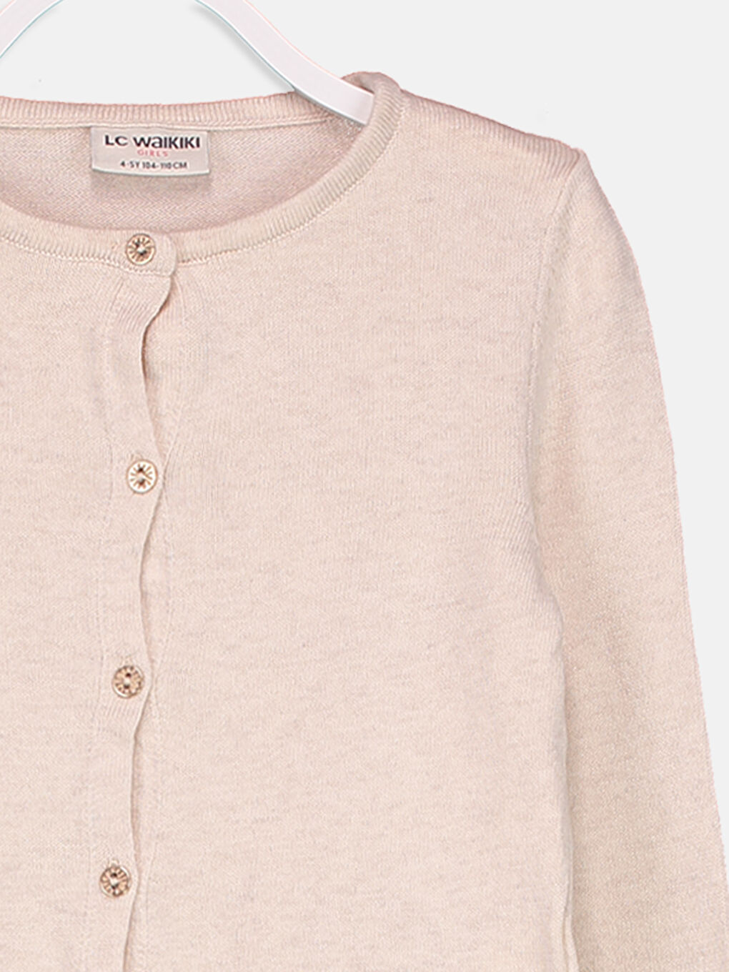 Siyah Bisiklet Yaka Kız Çocuk Hırka-2