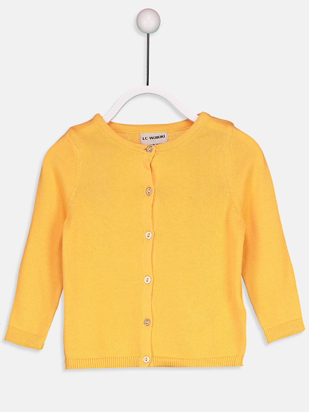 Turuncu Bisiklet Yaka Kız Çocuk Hırka