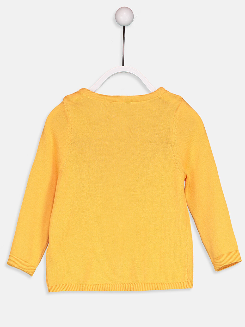 Turuncu Bisiklet Yaka Kız Çocuk Hırka-1