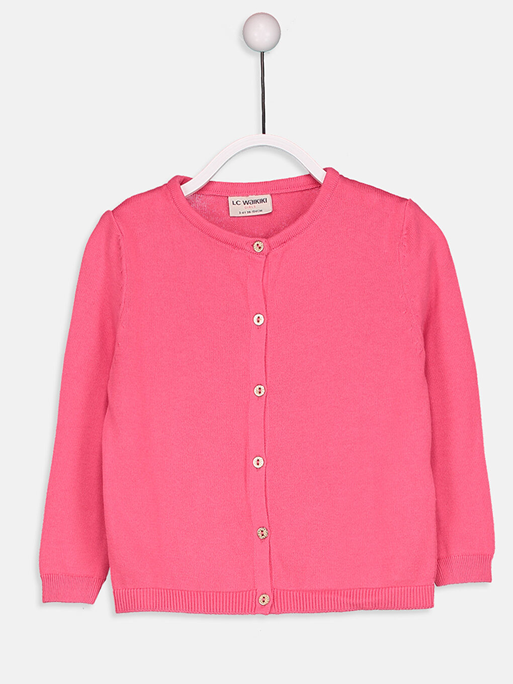 Mercan Bisiklet Yaka Kız Çocuk Hırka