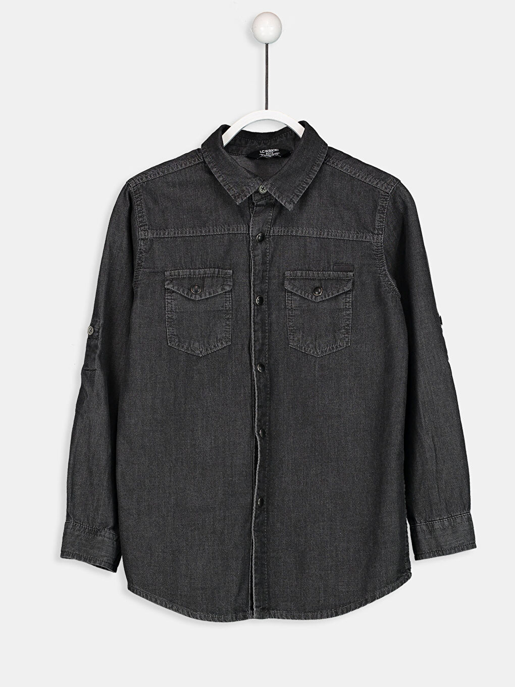 Boy GREY Denim Shirt-1