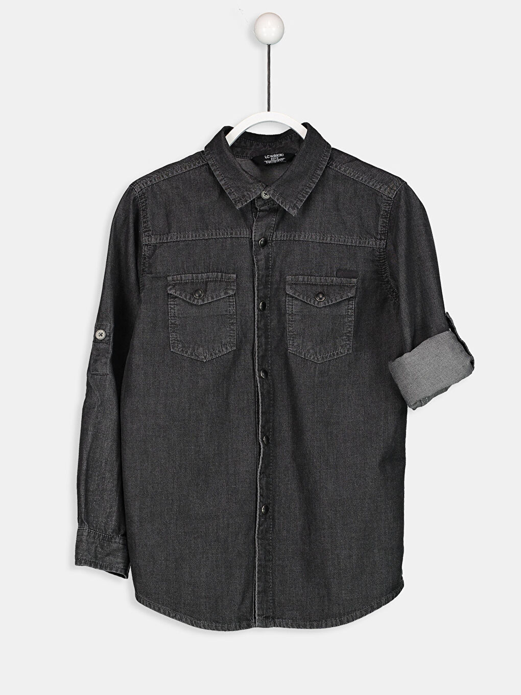 Boy GREY Denim Shirt-3