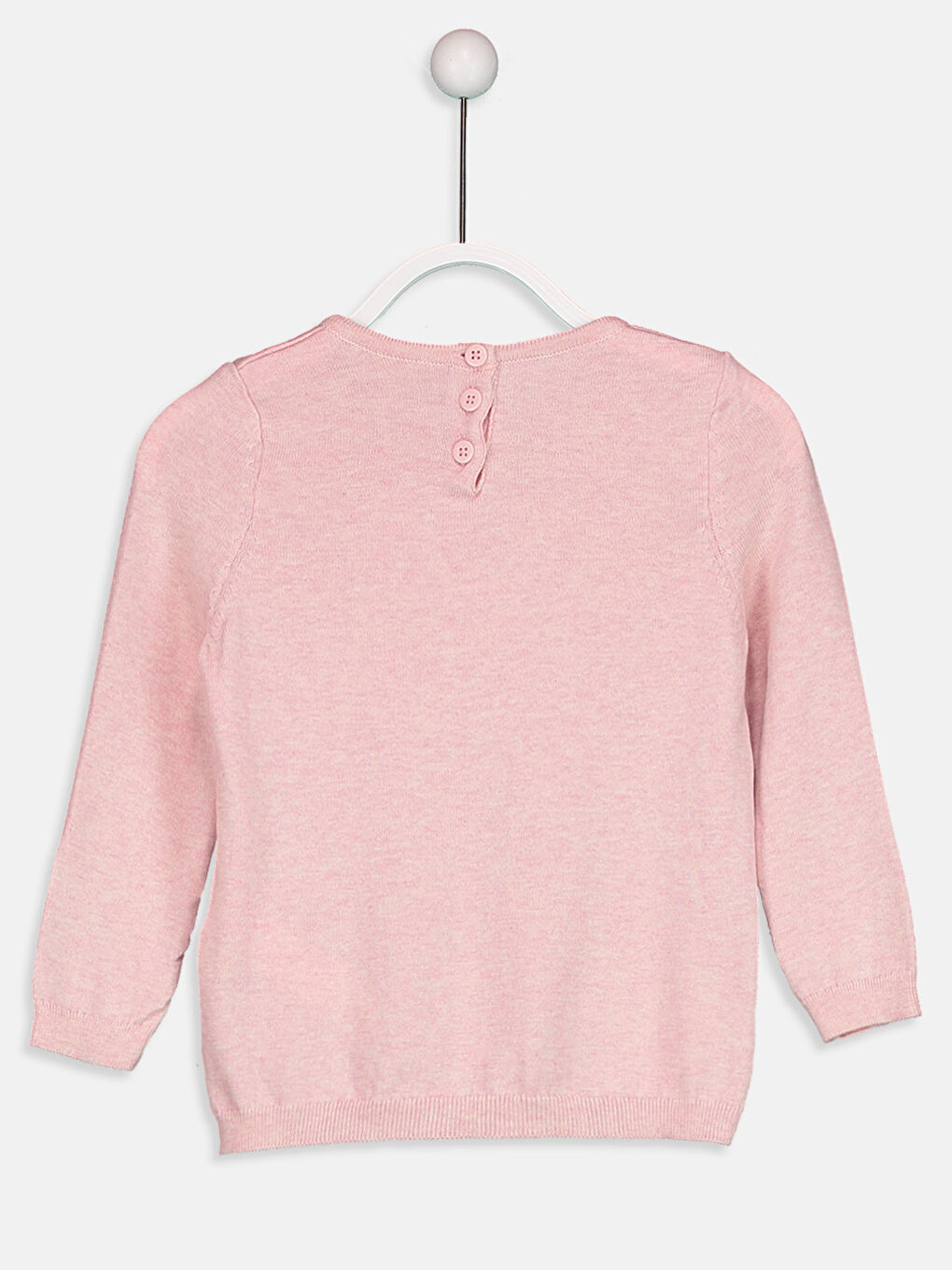 Sarı Bisiklet Yaka Kız Çocuk Kazak-1