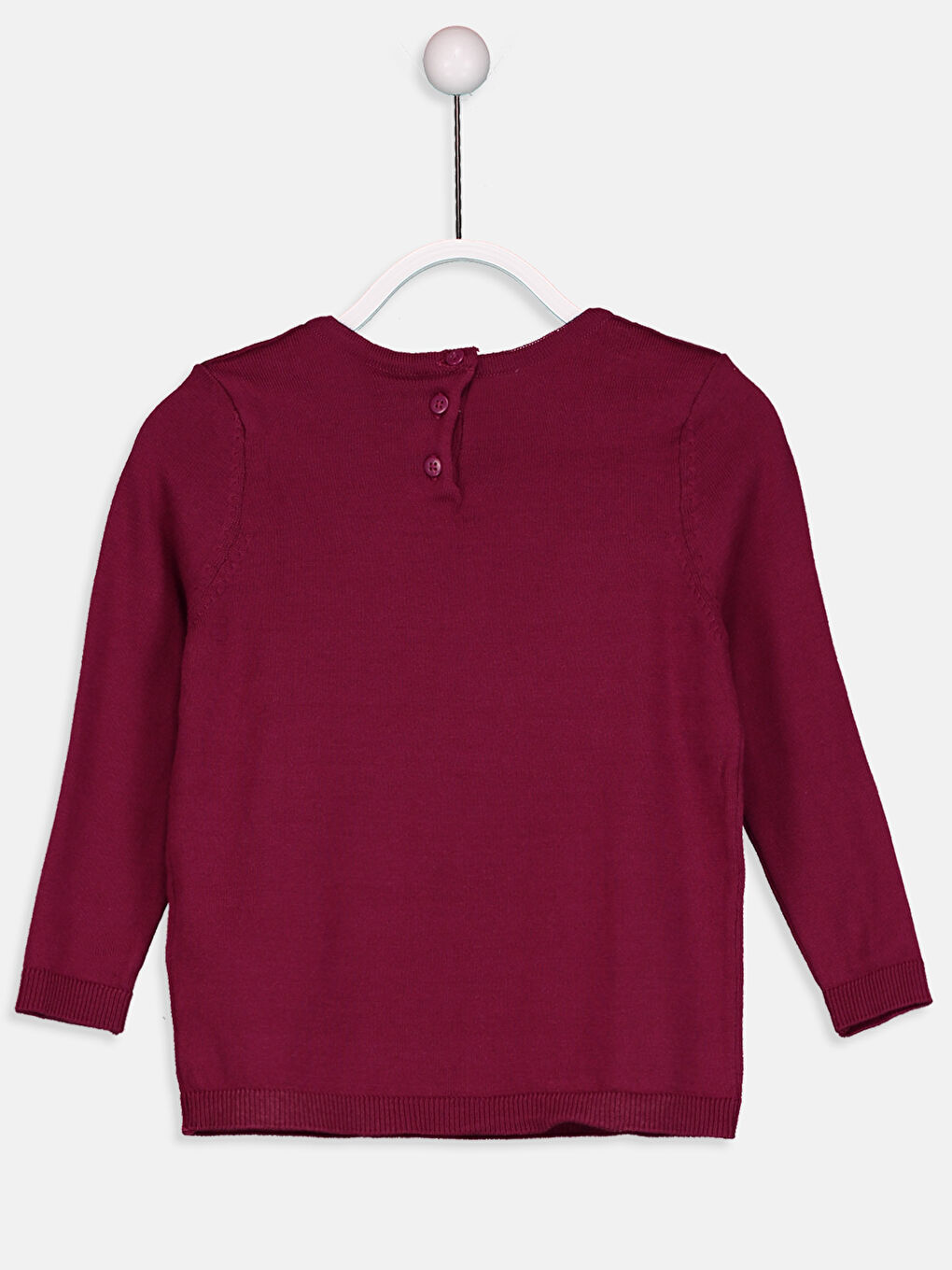 Pull-over ROUGE BORDEAUX Fille-1