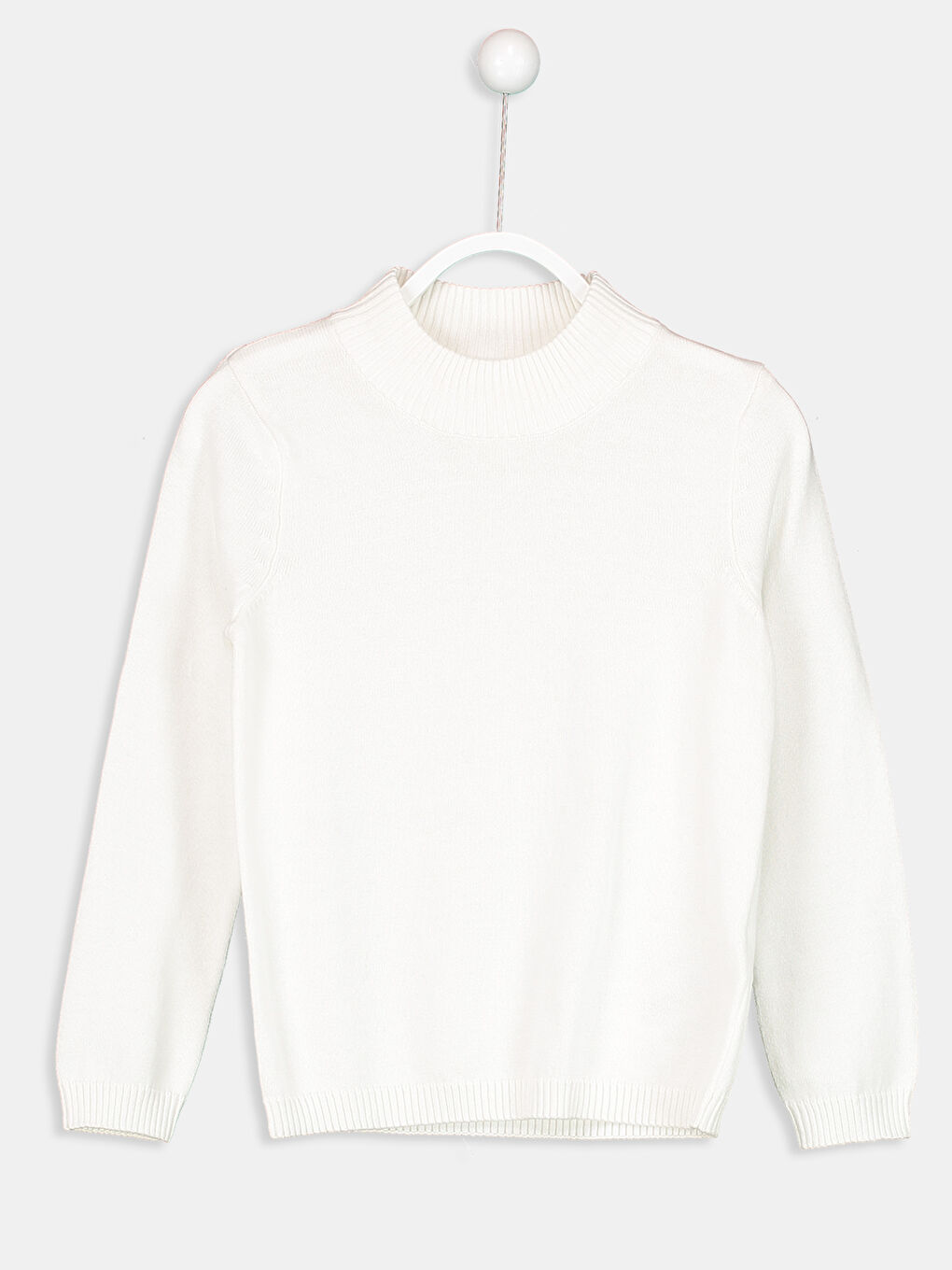 Ekru Kız Çocuk Kazak